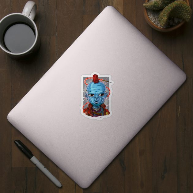 Pop Culture Caricature #8 - Yondu by yazgar